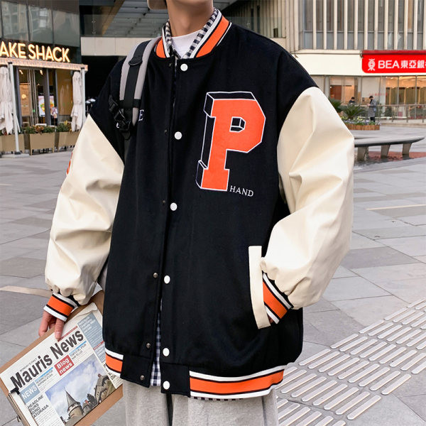 Vyriška sportinė beisbolo striukė su užrašais