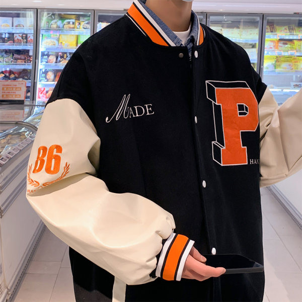 Vyriška sportinė beisbolo striukė su užrašais