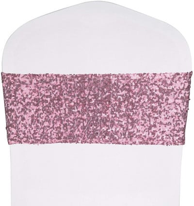 10/50 vnt. aukso blizgučiais varčios kėdės užvalkalas mazgas diržo lankelis renginiams banketui gimtadienio dekoras Vestuvių dekoras lauke satino juostelė