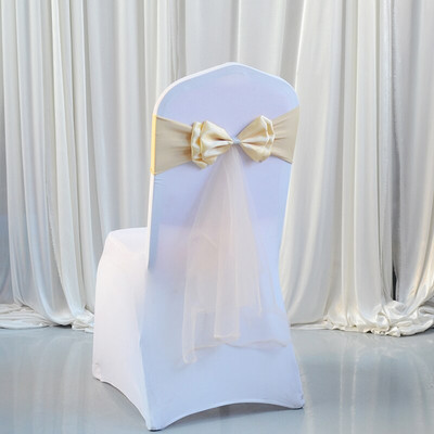 10 db/csomag Esküvői szék szárnyak Pillangó rugalmas csokornyakkendő kész szalag spandex szalag esküvői szék dekoráció nagykereskedés