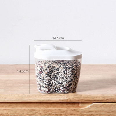 10L odvojena kanta za rižu, dozator za žitarice, kutija za pohranu žitarica za suhu hranu otporna na vlagu, automatski kuhinjski organizator spremnika za hranu