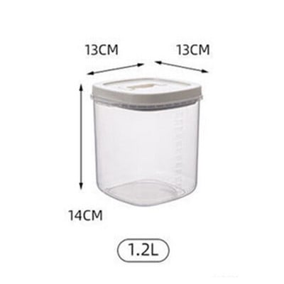 Skaidrus ryžių kibiras, atsparus vabzdžiams, atsparus drėgmei, sandarus miltų laikymo indas Virtuvės grūdų naminių šunų maisto laikymo dėžutė