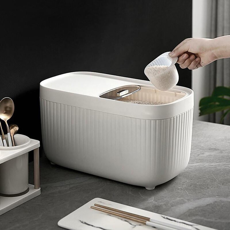 Kuhinja, luksuzna kućanska kanta za rižu, otporna na insekte, otporna na vlagu, zatvaranje, kutija za pohranu hrane, posuda za pohranu zrna brašna