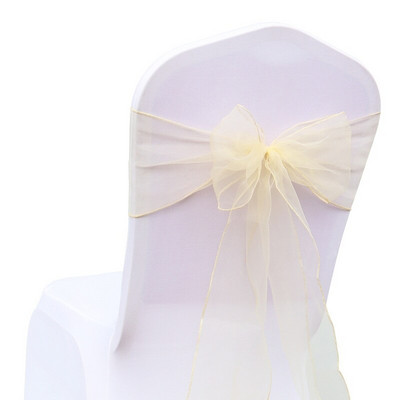 30 kom 7.0'' x 108'' Vjenčanje Organza Organza Navlake za stolice Pojasnice Pojasnica Pojasnica Ukrasi za svadbene bankete DIY Dekoracija doma