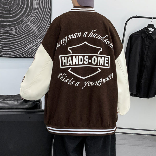 Muška sportska jakna s printom i kopčanjem na gumbe