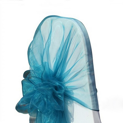 25 komada 65 x 275 cm prozirna organza stolica za vjenčanje Mašne Pojasnice Napa za stolac Čvor Vrpce Vezice Dekoracija događaja za hotelsku zabavu