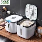 WBBOOMING Kutija za pohranu riže od 12 kg Spremnik za pohranu hrane za pse za kućne ljubimce Plastična zapečaćena kanta za rižu Otporan na vlagu, protiv oksidacije plijesni