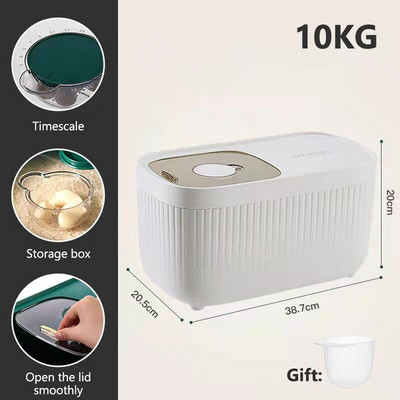 Kuhinjska posuda za rižu, otporna na insekte, otporna na vlagu, kutija za ručak, zatvorena limenka za domaćinstvo, kutija za skladištenje hrane za pse