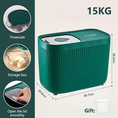 Kuhinjska posuda za rižu, otporna na insekte, otporna na vlagu, kutija za ručak, zatvorena limenka za domaćinstvo, kutija za skladištenje hrane za pse