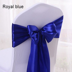 Fierbinte 25 bucăți 6x110 inch satinat scaun sash band pentru hotel banchet decorare petrecere de nuntă roșu albastru galben violet violet multicolor