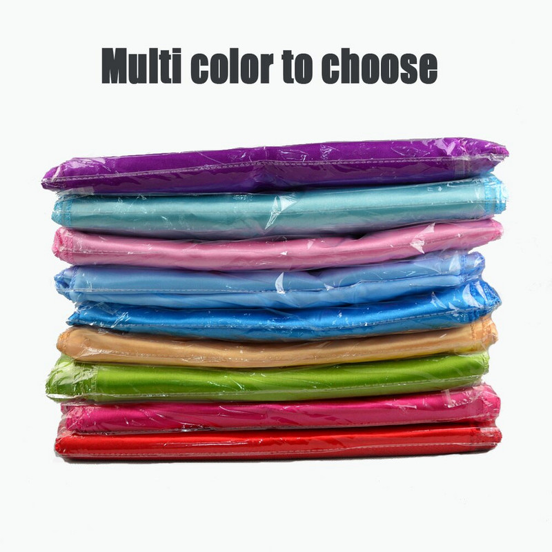 Fierbinte 25 bucăți 6x110 inch satinat scaun sash band pentru hotel banchet decorare petrecere de nuntă roșu albastru galben violet violet multicolor