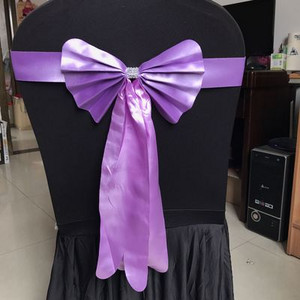 20 Pachete Nunta Botez Favor de petrecere din piele PU Papion Bandă Hotel Banchet Satin Scaun Sash Roșu Roz Albastru Galben 13 Culori