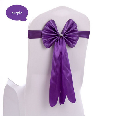 20 Pachete Nunta Botez Favor de petrecere din piele PU Papion Bandă Hotel Banchet Satin Scaun Sash Roșu Roz Albastru Galben 13 Culori