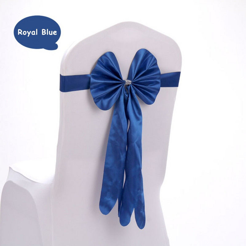 20 Pachete Nunta Botez Favor de petrecere din piele PU Papion Bandă Hotel Banchet Satin Scaun Sash Roșu Roz Albastru Galben 13 Culori