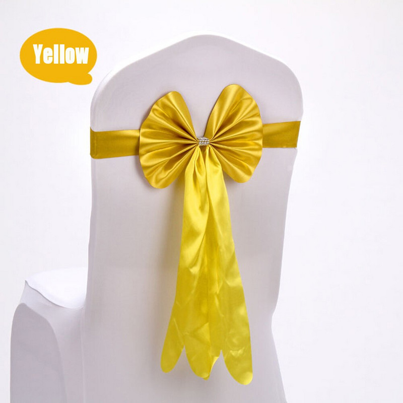 20 Pachete Nunta Botez Favor de petrecere din piele PU Papion Bandă Hotel Banchet Satin Scaun Sash Roșu Roz Albastru Galben 13 Culori