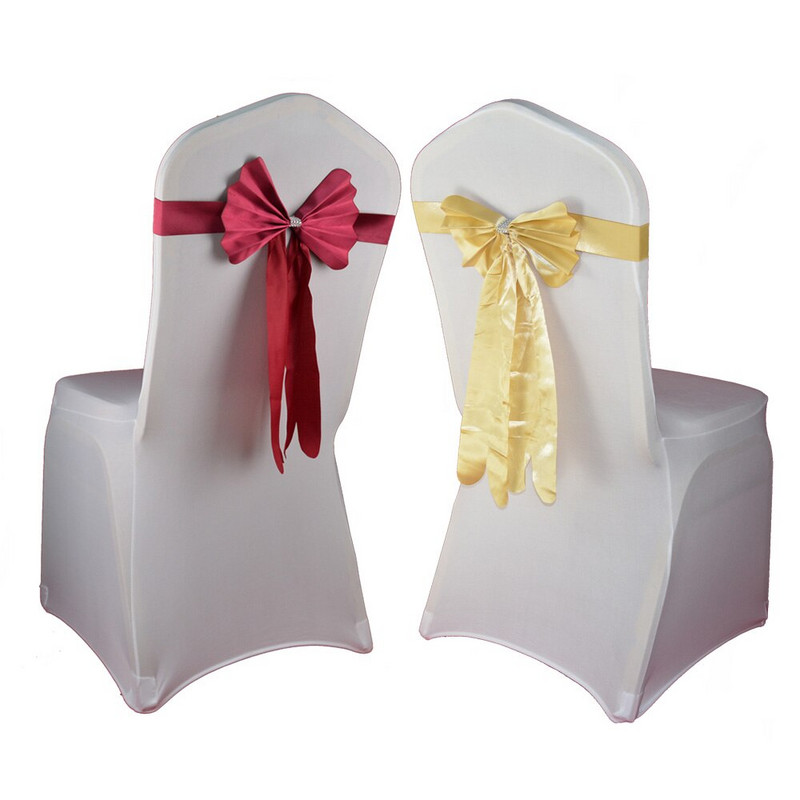 20 Pachete Nunta Botez Favor de petrecere din piele PU Papion Bandă Hotel Banchet Satin Scaun Sash Roșu Roz Albastru Galben 13 Culori