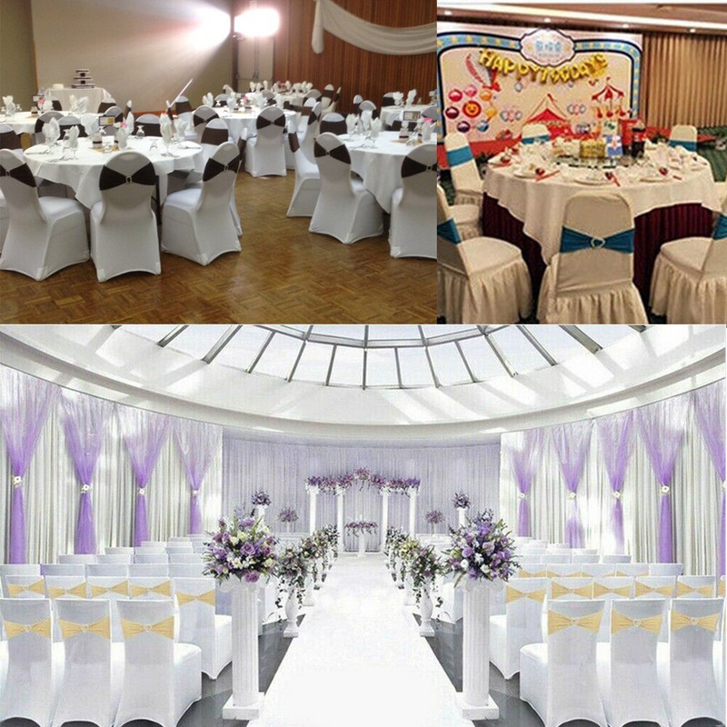 3 kom spandex navlake za stolice rastezljive ukrase za stol za svatove nove spandex trake za stolice s klizačem za kopču