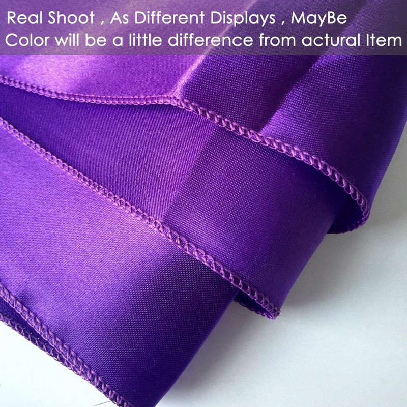 Nagykereskedelmi 10 DB Sötétlila szatén szék masni szalag szalag esküvői fogadásra bankett dekoráció 6,7"X 108" (17X275CM) CS5467