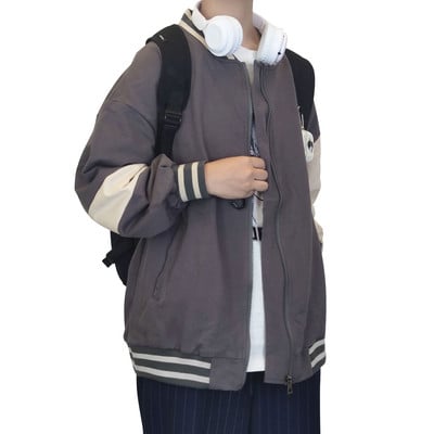 Jachetă casual pentru bărbați cu fermoar