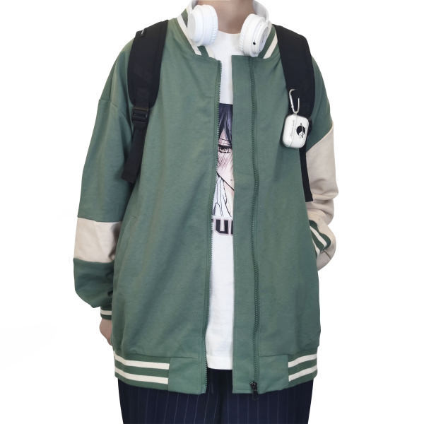 Jachetă casual pentru bărbați cu fermoar