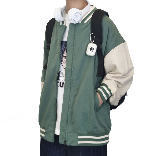 Jachetă casual pentru bărbați cu fermoar