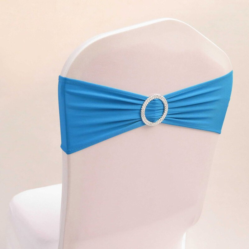 Didmeninė prekyba 10 vnt./stal. Spandex Lycra vestuvinės kėdės apdangalas juostos Vestuvių vakarėlio gimtadienio kėdės dekoravimas