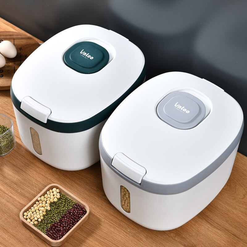 Kuhinjski spremnik 5KG 10KG kanta Nano Kutija za rižu otporna na insekte otporna na vlagu Zatvorena staklenka za kućno skladištenje Kutija za hranu za pse za kućne ljubimce