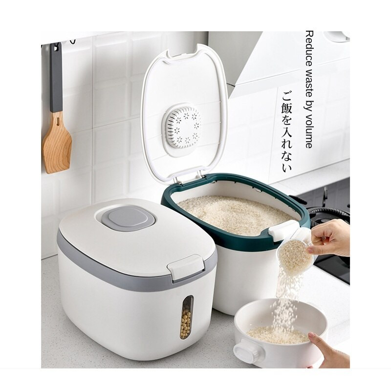 Kuhinjski spremnik 5KG 10KG kanta Nano Kutija za rižu otporna na insekte otporna na vlagu Zatvorena staklenka za kućno skladištenje Kutija za hranu za pse za kućne ljubimce