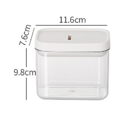 Kuhinjska hermetički zatvorena staklenka Kutija za pohranu žitarica Spremnik za pohranu boce za grickalice za kućanstvo Prozirna posuda za pohranu svježine