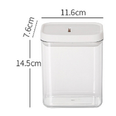 Kuhinjska hermetički zatvorena staklenka Kutija za pohranu žitarica Spremnik za pohranu boce za grickalice za kućanstvo Prozirna posuda za pohranu svježine