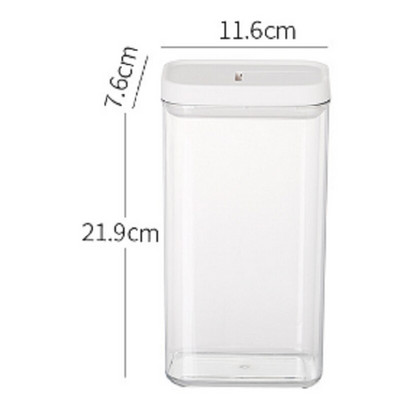 Kuhinjska hermetički zatvorena staklenka Kutija za pohranu žitarica Spremnik za pohranu boce za grickalice za kućanstvo Prozirna posuda za pohranu svježine