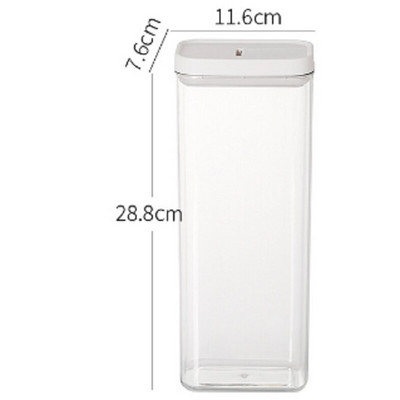 Kuhinjska hermetički zatvorena staklenka Kutija za pohranu žitarica Spremnik za pohranu boce za grickalice za kućanstvo Prozirna posuda za pohranu svježine