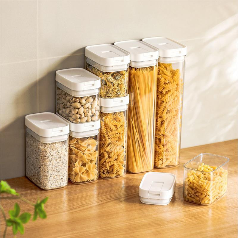 Kuhinjska hermetički zatvorena staklenka Kutija za pohranu žitarica Spremnik za pohranu boce za grickalice za kućanstvo Prozirna posuda za pohranu svježine