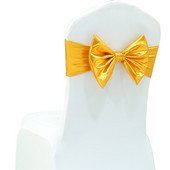 2PCS Elastične stolice za zabave Pojasna mašna Spandex trake Vezice za dječji rođendan Romantične svadbene svečanosti Događaji Navlaka za stolice Dekoracija