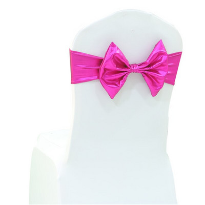 2PCS Elastične stolice za zabave Pojasna mašna Spandex trake Vezice za dječji rođendan Romantične svadbene svečanosti Događaji Navlaka za stolice Dekoracija