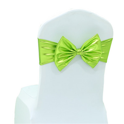 2PCS Elastične stolice za zabave Pojasna mašna Spandex trake Vezice za dječji rođendan Romantične svadbene svečanosti Događaji Navlaka za stolice Dekoracija