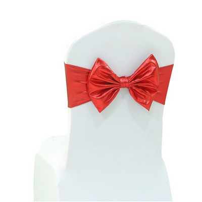 2PCS Elastične stolice za zabave Pojasna mašna Spandex trake Vezice za dječji rođendan Romantične svadbene svečanosti Događaji Navlaka za stolice Dekoracija