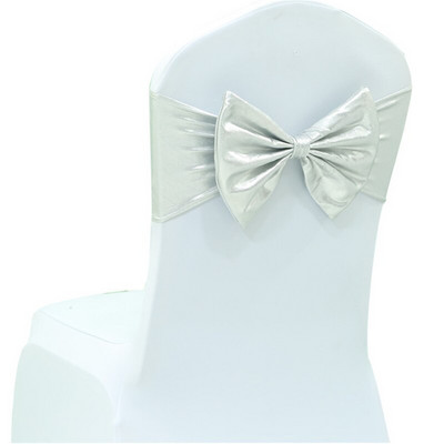 2PCS Elastične stolice za zabave Pojasna mašna Spandex trake Vezice za dječji rođendan Romantične svadbene svečanosti Događaji Navlaka za stolice Dekoracija