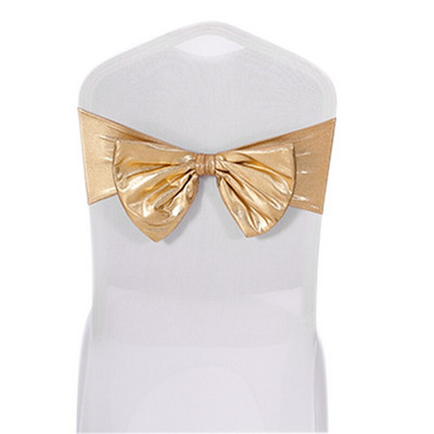 2PCS Elastične stolice za zabave Pojasna mašna Spandex trake Vezice za dječji rođendan Romantične svadbene svečanosti Događaji Navlaka za stolice Dekoracija