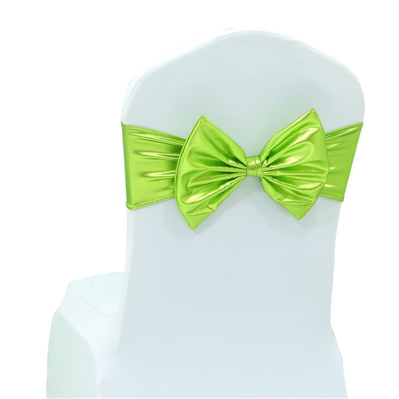 2PCS Elastične stolice za zabave Pojasna mašna Spandex trake Vezice za dječji rođendan Romantične svadbene svečanosti Događaji Navlaka za stolice Dekoracija