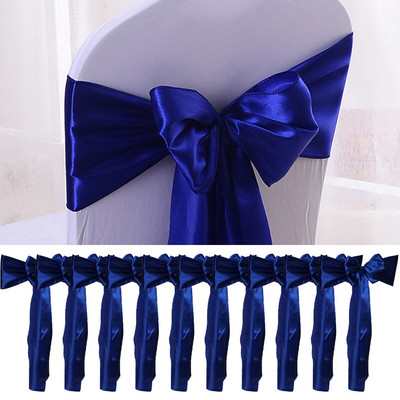 10 db Esküvői szatén szék szalag masni esküvő beltéri kültéri szék szalag pillangó nyakkendő party rendezvény Hotel bankett dekoráció