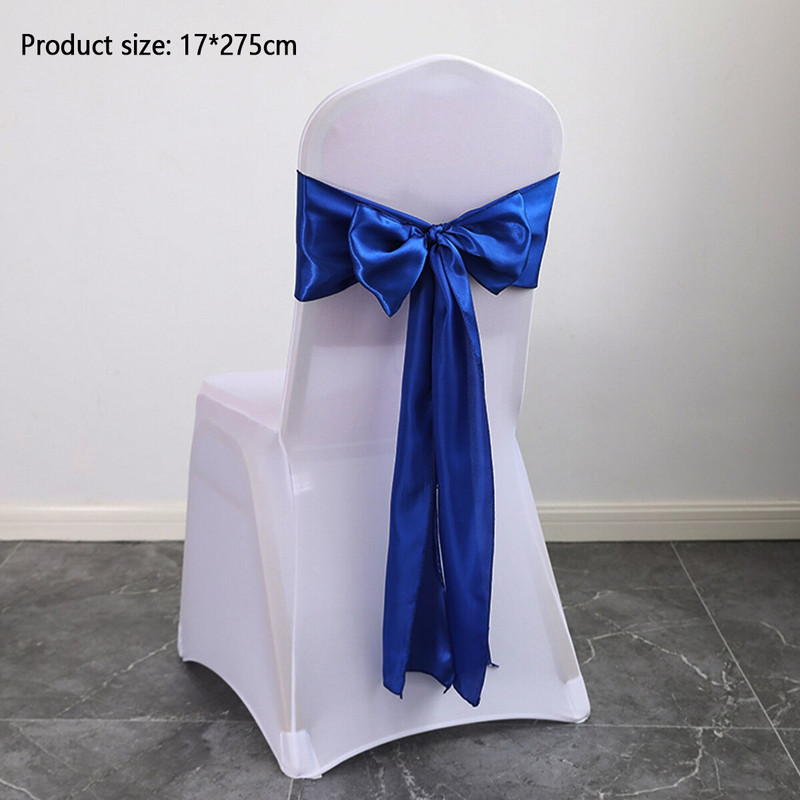 10 db Esküvői szatén szék szalag masni esküvő beltéri kültéri szék szalag pillangó nyakkendő party rendezvény Hotel bankett dekoráció