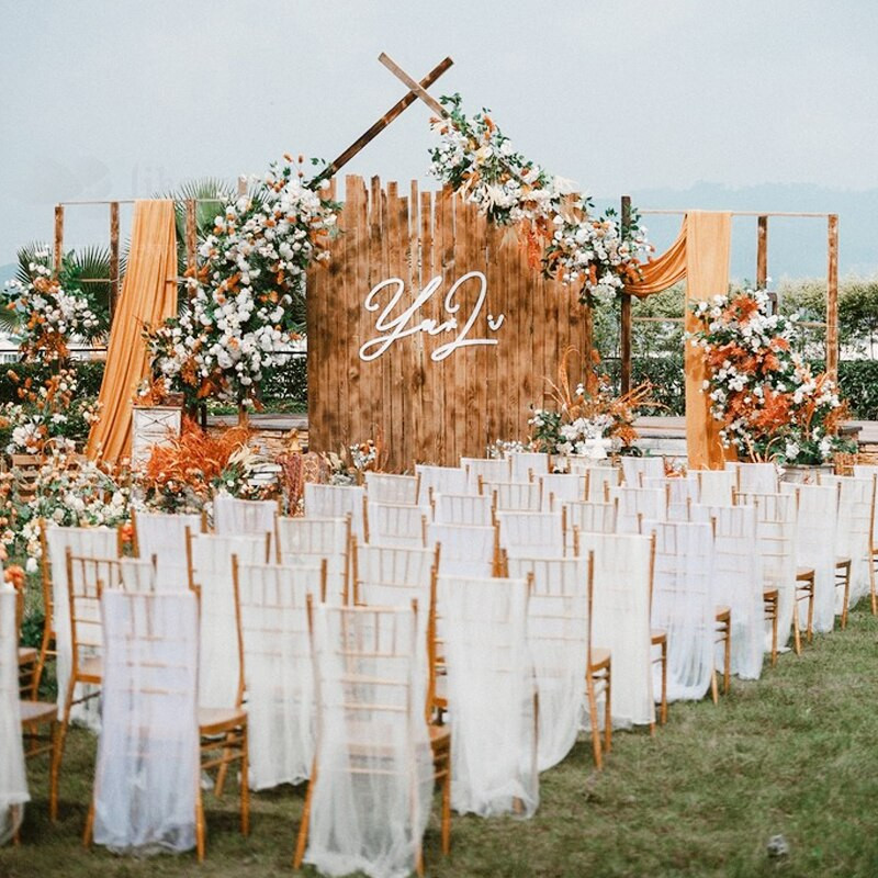 5 bucăți decor pentru scaune de nuntă, cravate, bricolaj, tulle, pentru petrecere, pentru hotel, pentru petrecere, pentru scaunul de zi de naștere, funde, nod, pentru eveniment, pentru banchet, pentru scaun de plajă