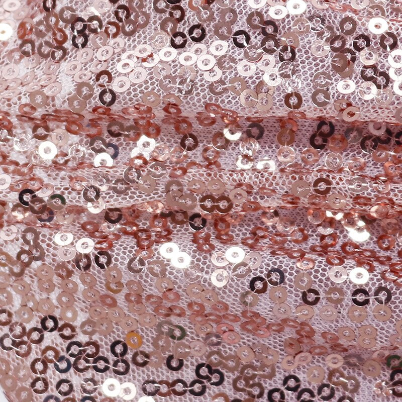 10 db minőségi flitteres székszárnyak Rose Gold Stretch szalagok kerek csattal esküvői dekorációs eseményekre, parti dekorációs szalagokra