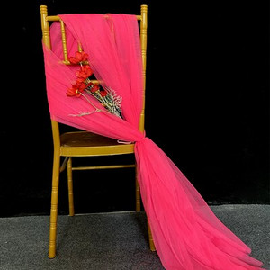 10 vnt. balto tinklinio audinio tiulio kėdžių varčios Vestuvių renginių dekoravimas banketų vakarėlio arkos dekoravimas „pasidaryk pats“ kėdžių mazgai be gėlių