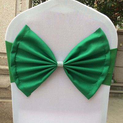 25 kom/lot Veleprodajna sjajna satenska mašna za stolice Traka za zabavu, rođendansku banketnu stolicu Leptir mašna Vezice za remen Ceintures Fajas