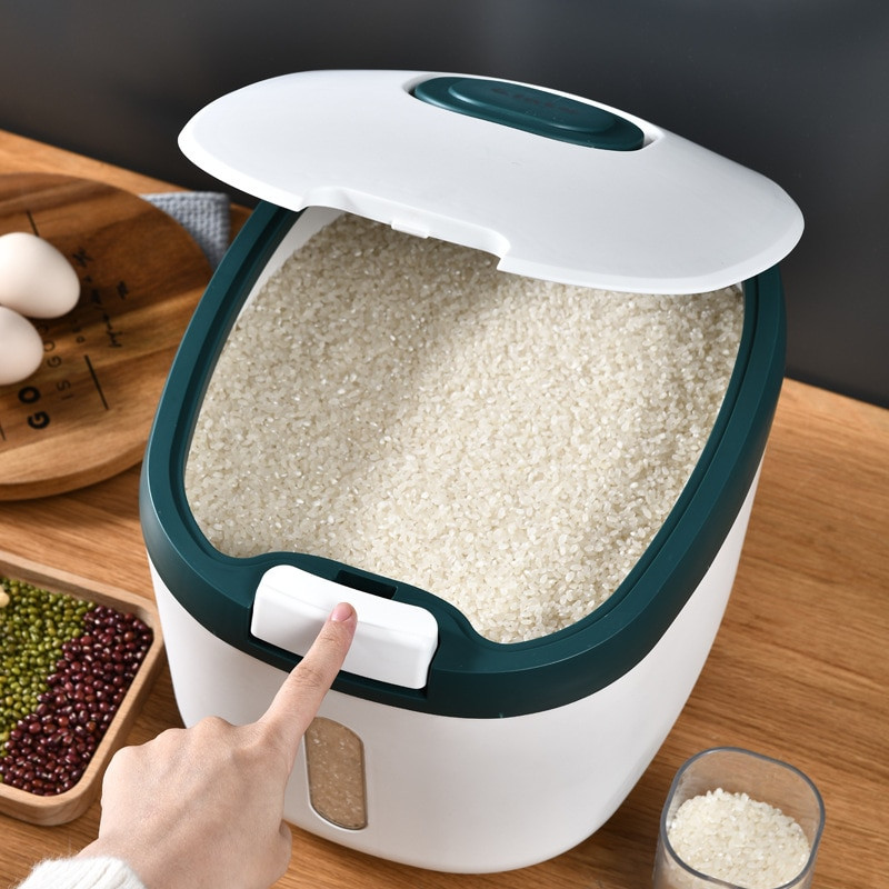 Kuchynská nádoba 5KG 10KG vedro Nano hmyzu odolná proti vlhkosti ryžová krabica na obilie uzavretá nádoba domáce úložné boxy NJ70104