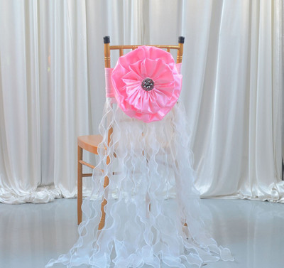 Husa Scaun Scaun Spatar Floare Arc Scaun Curea Streamer Scaun Decor Nunta Hotel Nunta