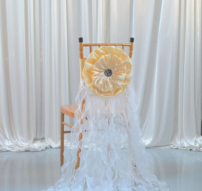 Husa Scaun Scaun Spatar Floare Arc Scaun Curea Streamer Scaun Decor Nunta Hotel Nunta