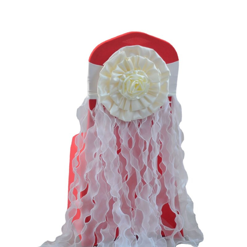 Husa Scaun Scaun Spatar Floare Arc Scaun Curea Streamer Scaun Decor Nunta Hotel Nunta